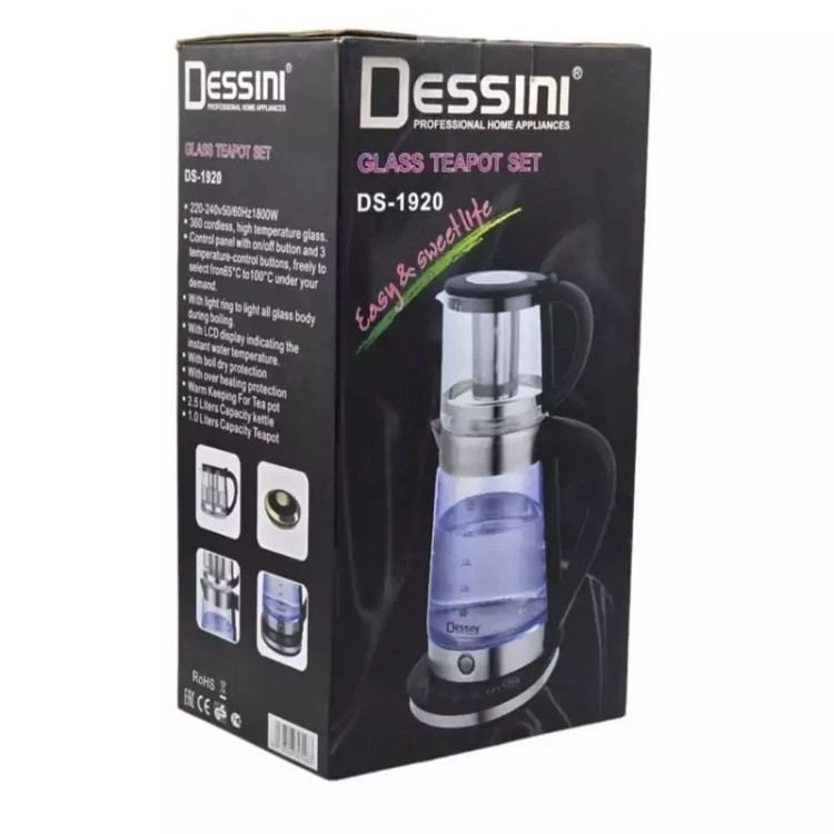 چای ساز لمسی دسینی روهمی (طراحی زیبا) DS-1920 کد ۸۲۸۳