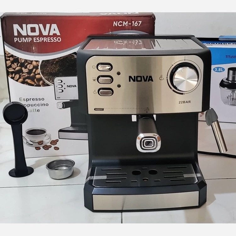 اسپرسو ساز 25 بار نوا NOVA مدل NCM-167 کد ۷۸۴۵