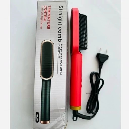 برس حرارتی اتو مو صاف کننده Straight Comb HQT-909B کد ۷۶۰۳