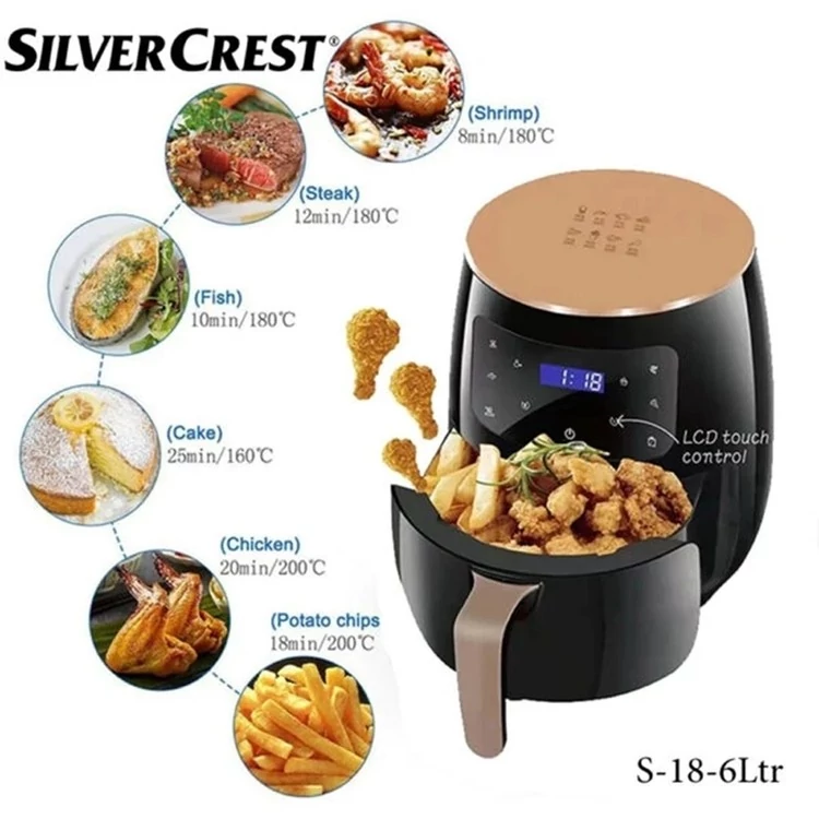 سرخ کن 6 لیتری سیلور کرست آلمان-مدلSILVER CREST S-18 کد ۷۲۴۲