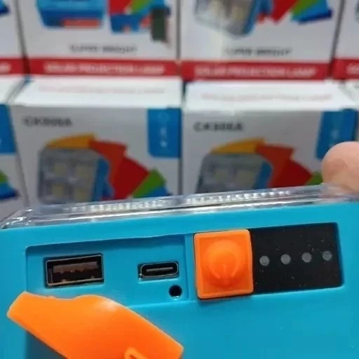 مینی پروژکتور شارژی سولار مدل CK906A کد ۷۲۱۰