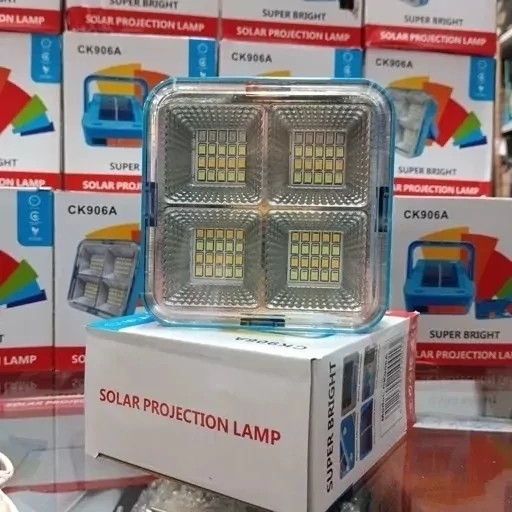 مینی پروژکتور شارژی سولار مدل CK906A کد ۷۲۱۰