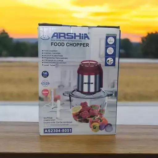 خردکن برقی با گارانتی 3 لیتر عرشیا مدل AS2304-805 کد ۷۲۰۱