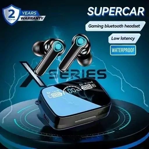ایرپاد بلوتوثی دارای پاوربانک مدل M19 pro کد ۷۱۴۹