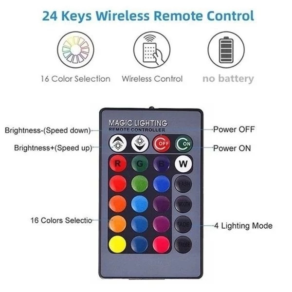 لامپ LED هوشمند کنترل دار مدل RGBW BULB کد ۷۱۳۳