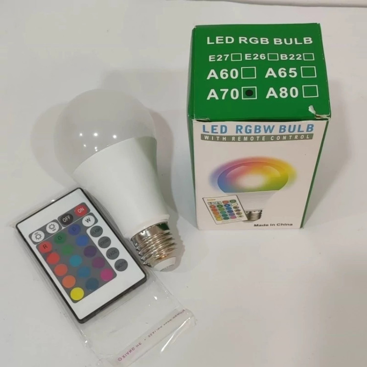 لامپ LED هوشمند کنترل دار مدل RGBW BULB کد ۷۱۳۳
