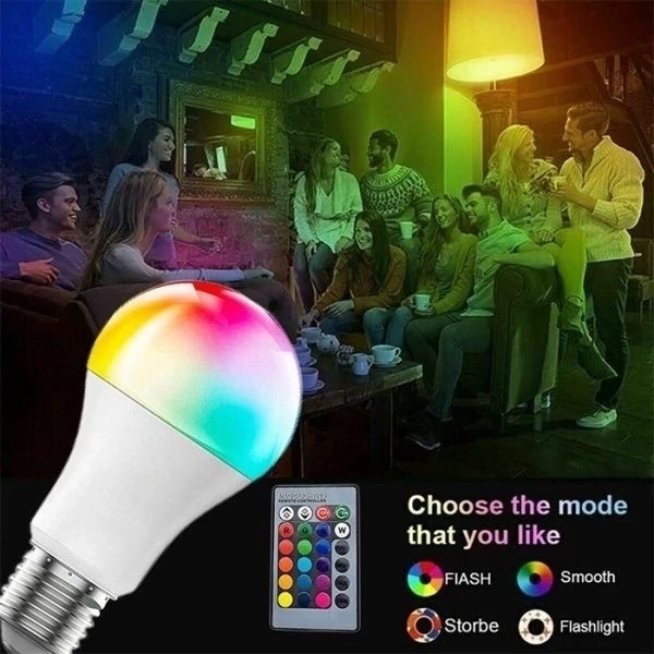 لامپ LED هوشمند کنترل دار مدل RGBW BULB کد ۷۱۳۳