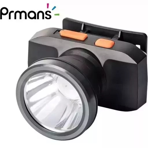 چراغ قوه پیشانی بند هدلایت شارژی مدلPrmans PM-2800 چراغ هدلایت شارژی کد ۷۱۳۰