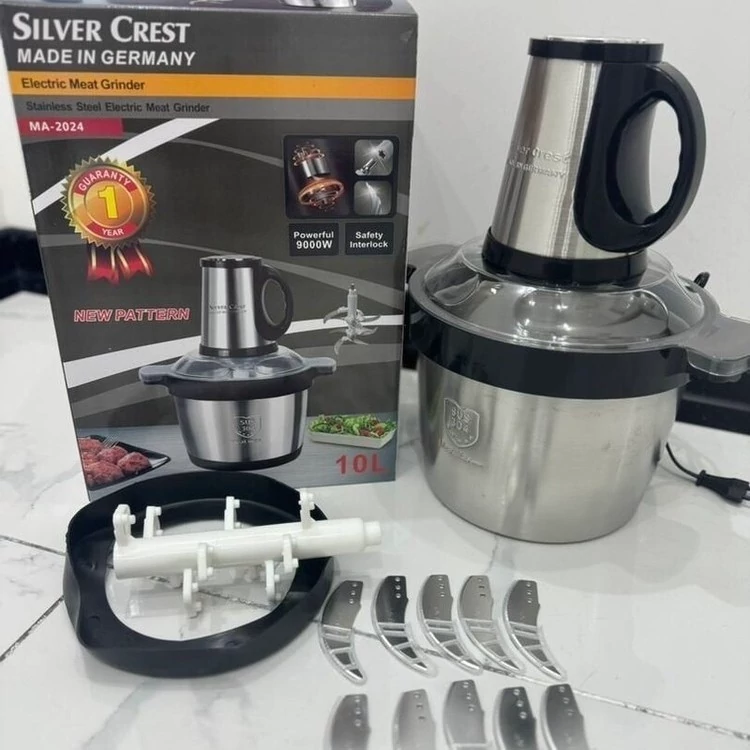 خردکن 10 لیتری سیلور کرست آلمان- 10 تیغه - موتور بزرگ 9000W وات کد ۷۰۸۷