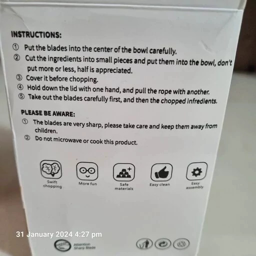 خرد کن مدل intelligent electric garlic machine کد ۷۰۵۷