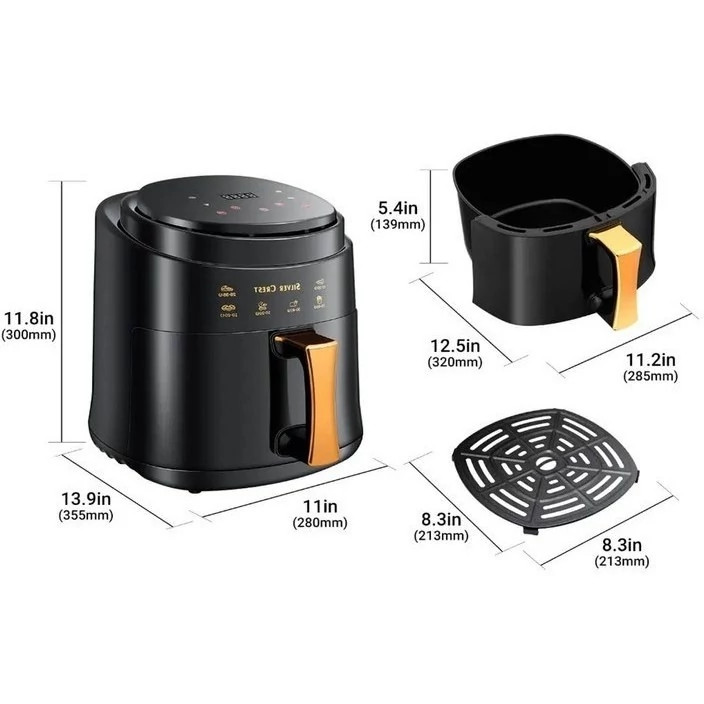 سرخکن سیلور کرست- 10L لیتری- 4000W وات- مدل sc1080 کد ۷۰۱۴