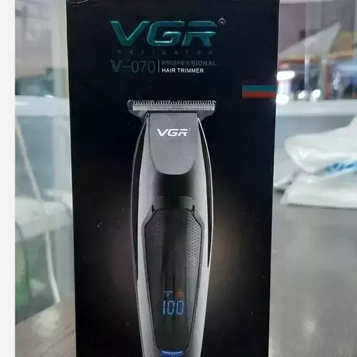 ماشین اصلاح صورت و خط زن وی جی آر VGR مشکی کد ۵۹۵۴