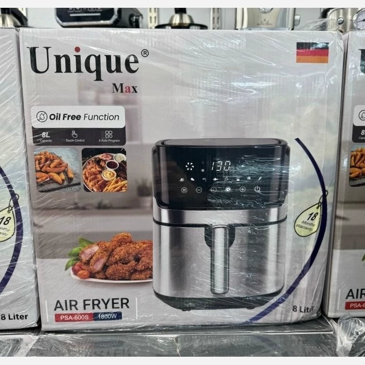 سرخ کن بدون روغن یونیک مکس 8 لیتری 1800 وات مدل PSA600 کد ۶۹۲۴