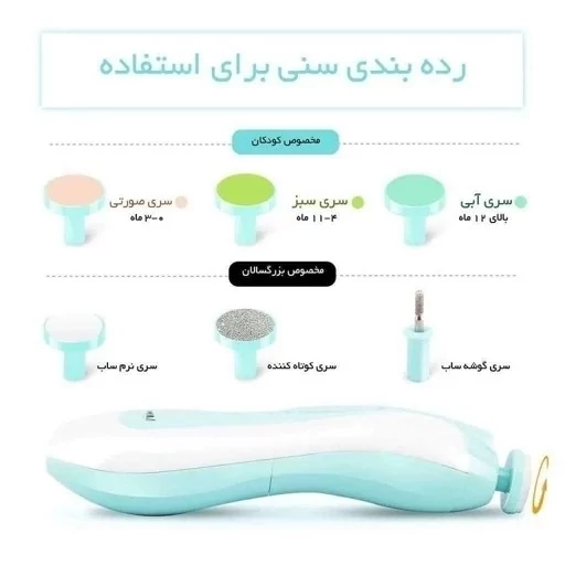سوهان ناخن کودک baby nail trimmer کد ۶۹۱۲