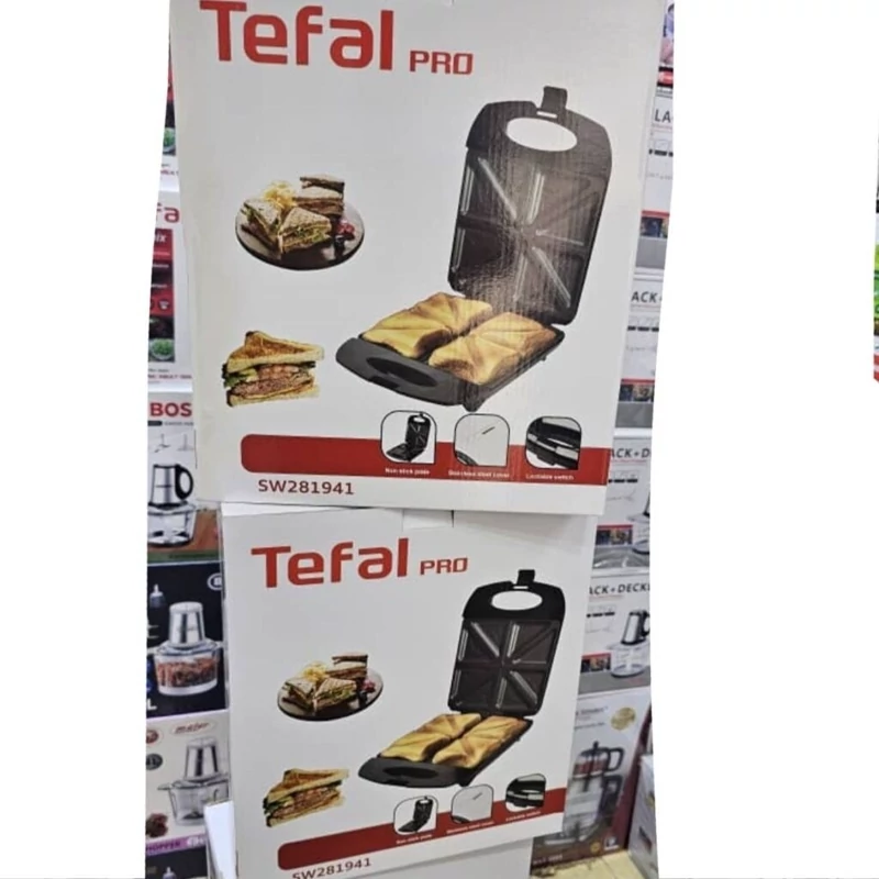 اسنک و ساندویچ ساز 1400 وات تفال پرو مارک TEFAL pro مدل SW281941 کد ۶۸۷۳