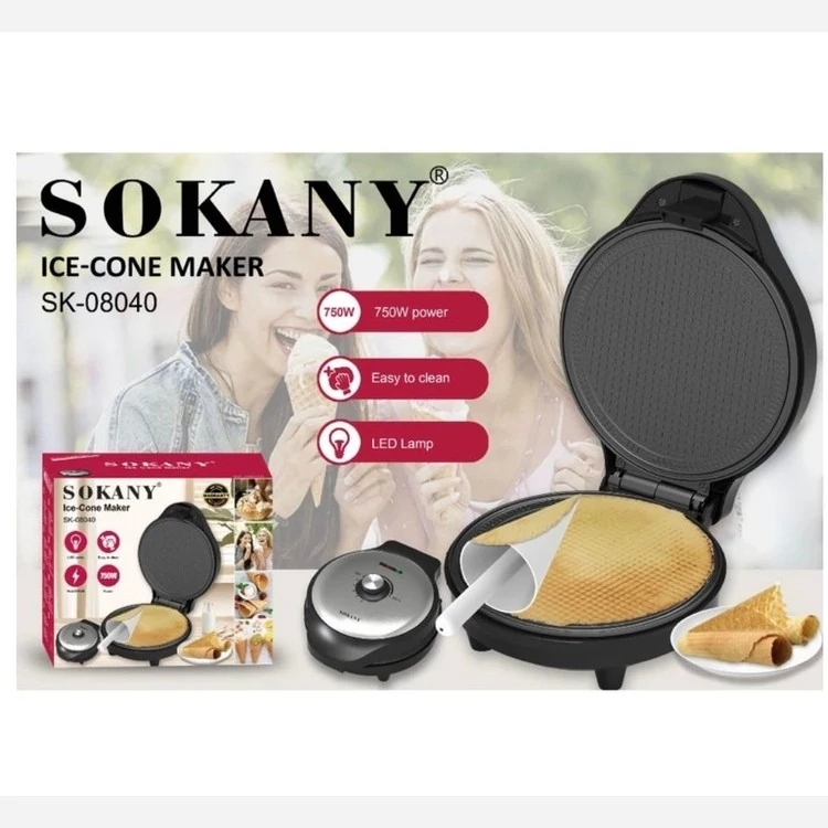 سندویچ ساز وافر ایس کون میکر سوکانی مدل SK-08040 کد ۶۸۳۲