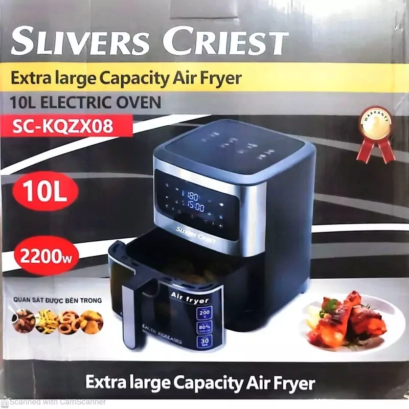 سرخ کن 10 لیتر سیلور کرست 2200 وات مدل KQZX08 کد ۶۸۲۴