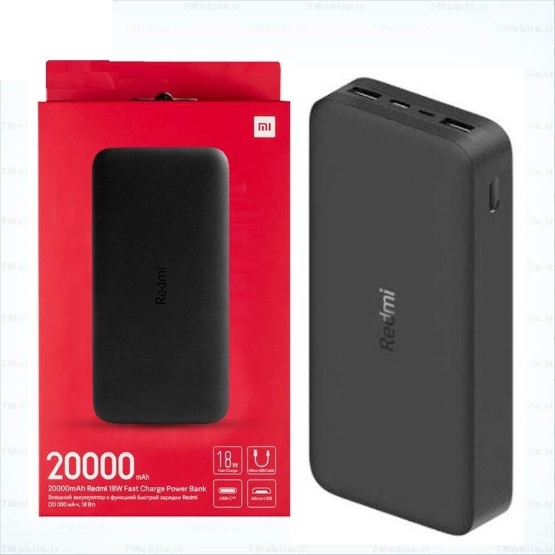 پاوربانک شیائومی مدل PB200LZM (20000mAh) کد ۶۷۹۸