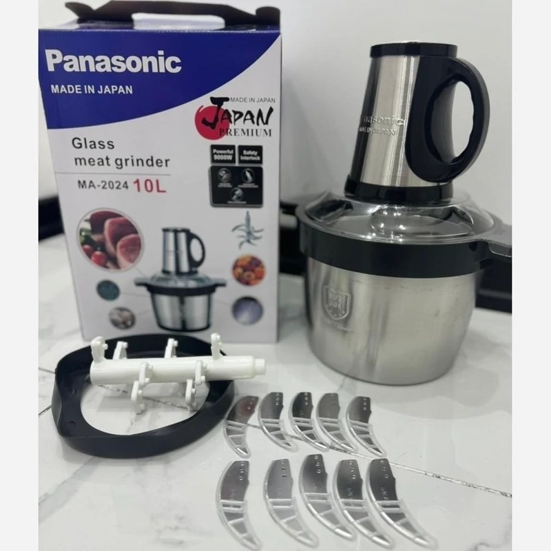 خردکن 10 لیتری پاناسونیک ژاپن- 10 تیغه- موتور بزرگ 9000W وات -مدل 2024 کد ۶۷۲۰