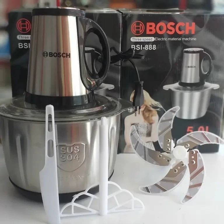خردکن غذا ساز بوش 3.5 لیتری 6 تیغه همراه با 4 تیغه زاپاس مدل BjSI-888 کد ۶۶۹۱
