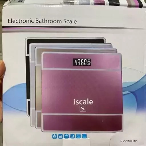 ترازو دیجیتالی iscale کیفیت عالی وارداتی ساخت چین شیشه ای کد ۶۶۷۸