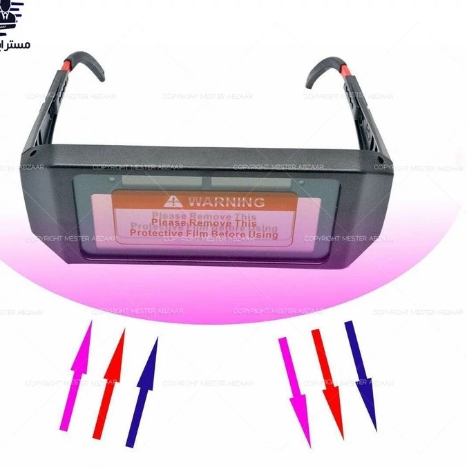 عینک جوشکاری اتوماتیک برند وینر شیشه عینک اتومات مدل WINNER W-110 کد ۶۵۳۴