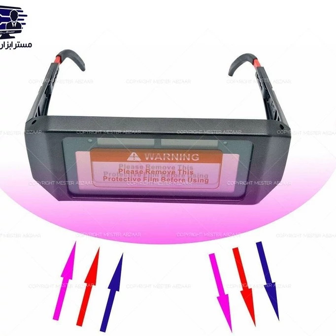 عینک جوشکاری اتوماتیک برند وینر شیشه عینک اتومات مدل WINNER W-110 کد ۶۵۳۴
