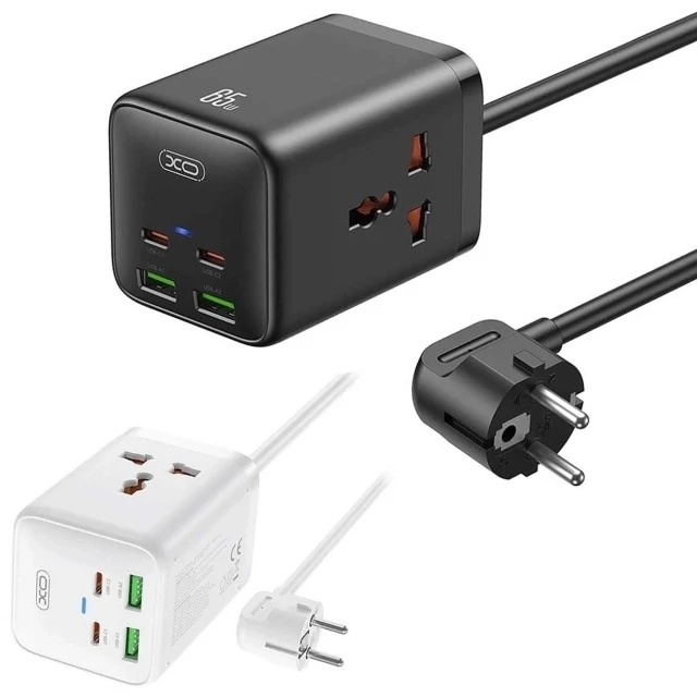چندراهی دو سوکت برق، دو تایپ سی و دو یو اس بی 65 وات ایکس او WL24 XO Desktop کد ۶۵۰۶