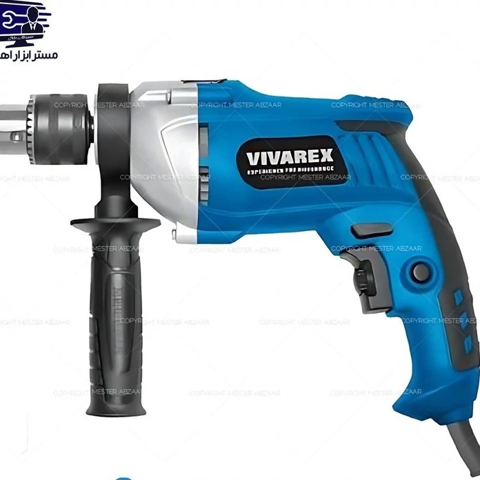 دریل 13 چکشی 810 وات ویوارکس کلید گازی نیم تنه فلزی دیمردار کد 8113 مدل VIVAREX VR8113-ID 12 کد ۶۴۸۵