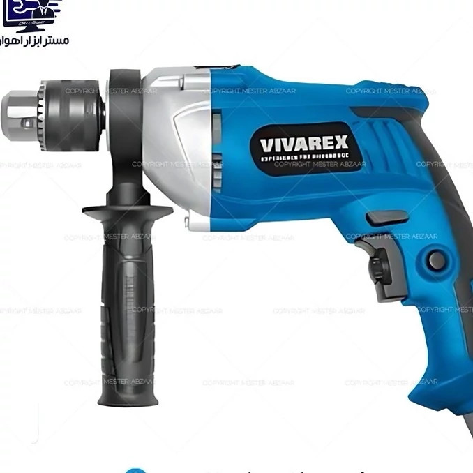دریل 13 چکشی 810 وات ویوارکس کلید گازی نیم تنه فلزی دیمردار کد 8113 مدل VIVAREX VR8113-ID 12 کد ۶۴۸۵