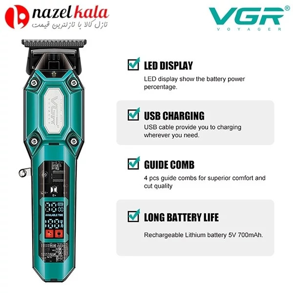 ماشین اصلاح وی جی آر مدل v-900 کد ۶۴۵۵