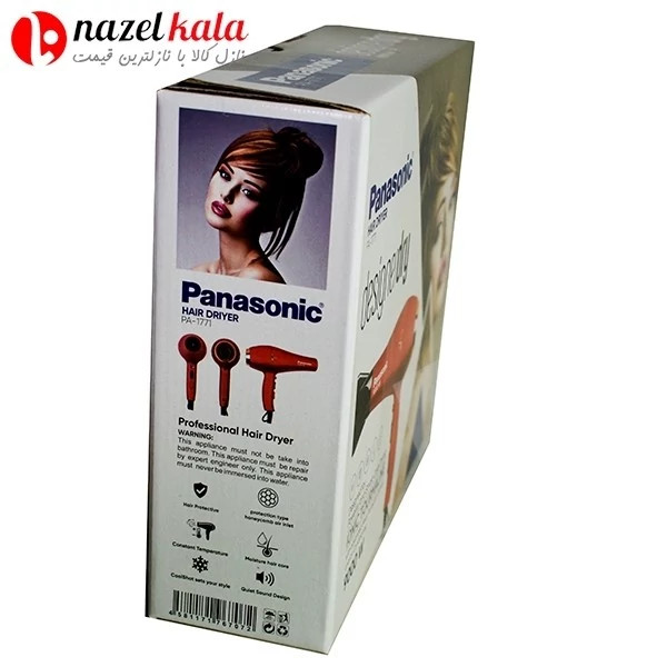 سشوار پاناسونیک حرفه ای پرقدرت 9000 وات مدل PA-1771 کد ۶۴۲۹