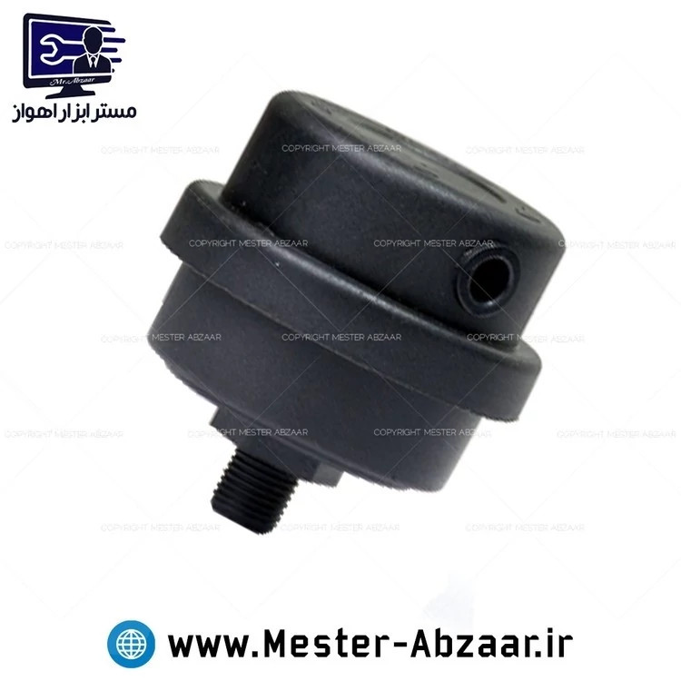 فیلتر هوا کمپرسور باد سایلنت رزوه 1/4 مناسب پمپ های ادون، باس، اینتیمکس و آپ اسپریت و .. بی صدا پلاستیکی مدل filter plas کد ۶۴۲۷