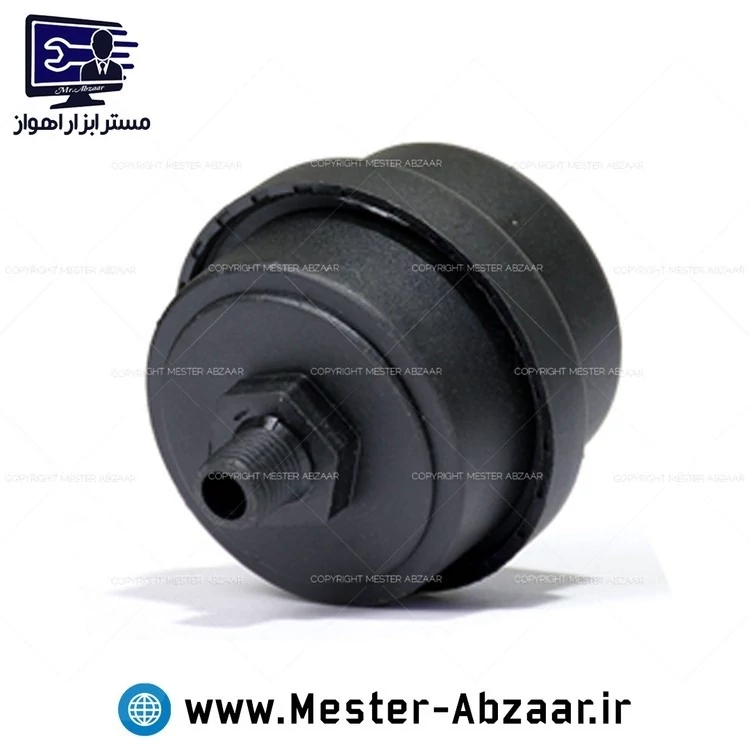 فیلتر هوا کمپرسور باد سایلنت رزوه 1/4 مناسب پمپ های ادون، باس، اینتیمکس و آپ اسپریت و .. بی صدا پلاستیکی مدل filter plas  کد ۶۴۲۷