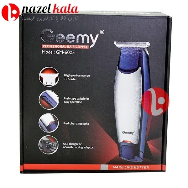 ماشین اصلاح صورت جیمی Geemy GM-6025 Geemy GM-6025 T کد ۶۴۱۸