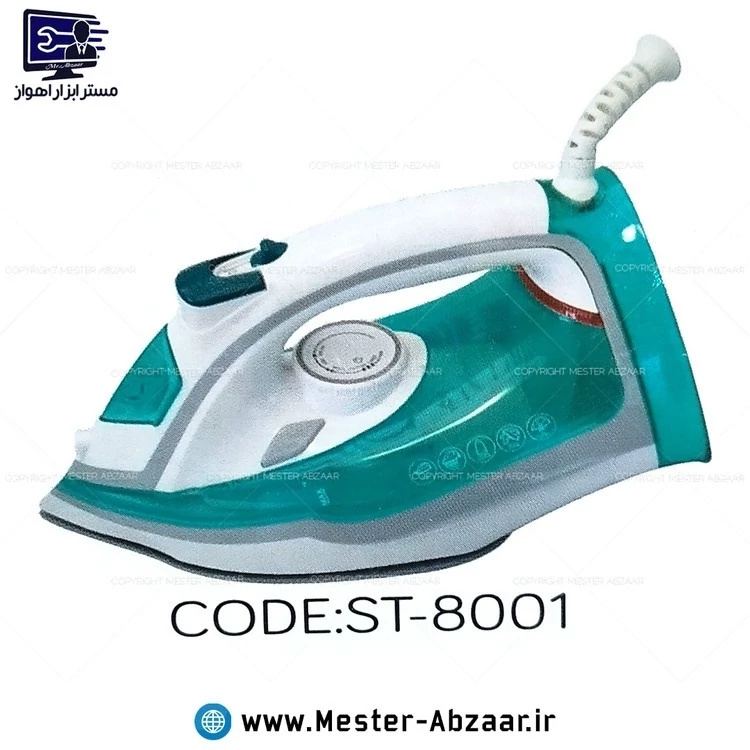 اتو بخار کنوود کف سرامیکی 2200 وات برقی خانگی کد 8002 مدل KENWOOD ST-8002 در رنگ متنوعاتو بخار کنوود مدل 8002 کد ۶۴۱۱