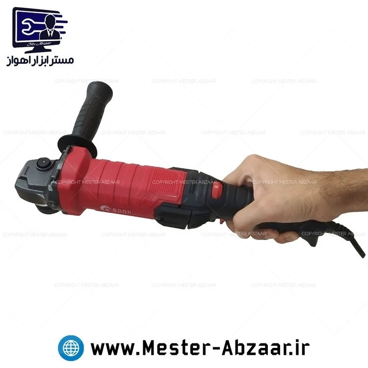 مینی فرز دیمردار 1200 وات صنعتی دسته بلند کد EDON AG115/1200E کد ۶۴۰۸