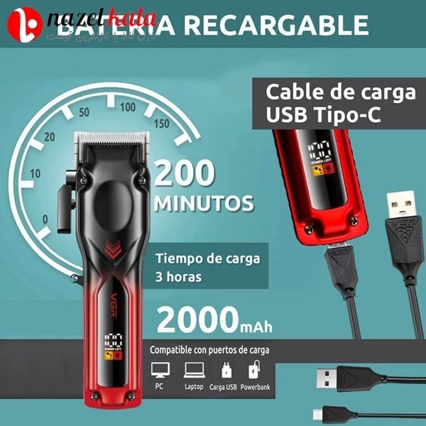 ماشین اصلاح وی جی آر مدل v-656 کد ۶۳۶۲