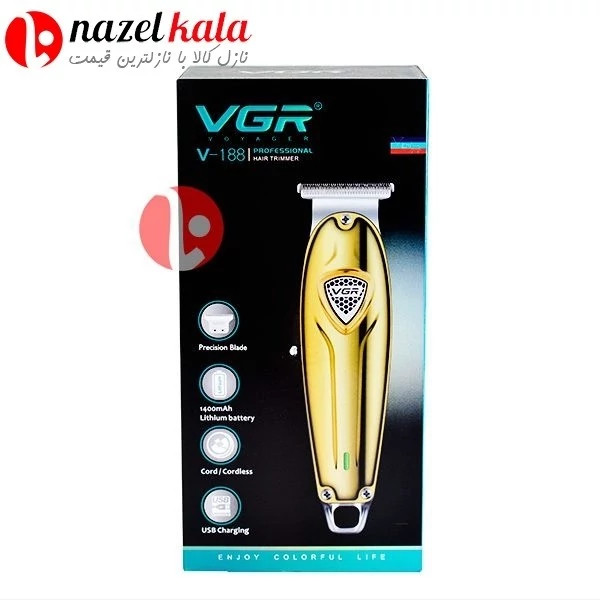 ماشین اصلاح موی صورت وی جی ار مدل V-188 کد ۶۳۱۰