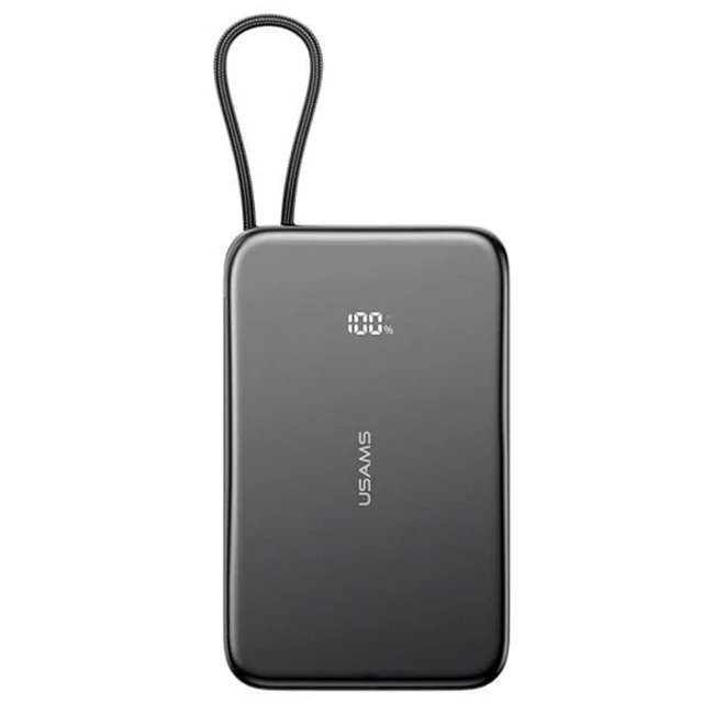 پاوربانک مگنتی 5000 فوق باریک با کابل Type-C یوسامز US-CD227 USAMS CD227 کد ۶۲۹۳.
