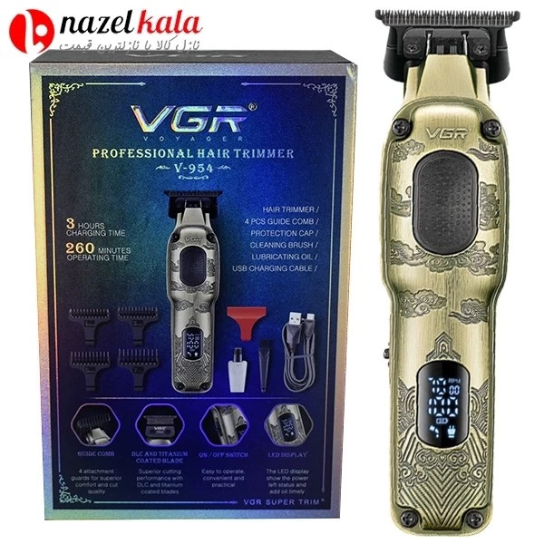 ماشین اصلاح وی جی آر مدل v-954 کد ۶۲۵۱