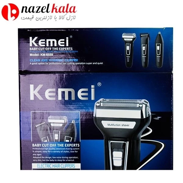 ماشین اصلاح سه کاره کیمی مدل 6559 gemei gm-595 کد ۶۱۸۵