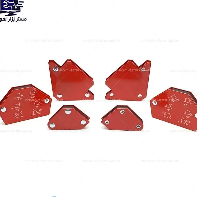 ست گونیا جوشکاری مگنتی 6 عددی وینر مدل W-061MG کد ۶۱۸۲