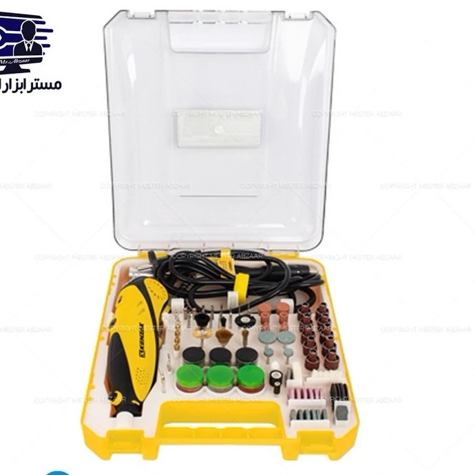 فرز انگشتی حکاکی مینیاتوری 212 پارچه کنزاکس مدل KENZAX KDG-3535 کد ۶۱۵۲