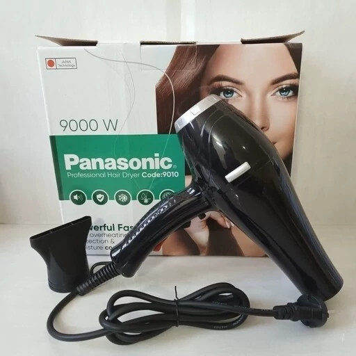 سشوار پاناسونیک مشکی 9000وات code 9010 کد ۵۹۹۲