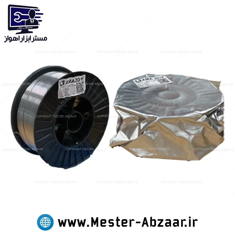 سیم جوش توپودری بدون گاز CO2 یک کیلویی 0.8 میلی متر مدل E71T-GS 0.8MM  کد ۵۹۵۴