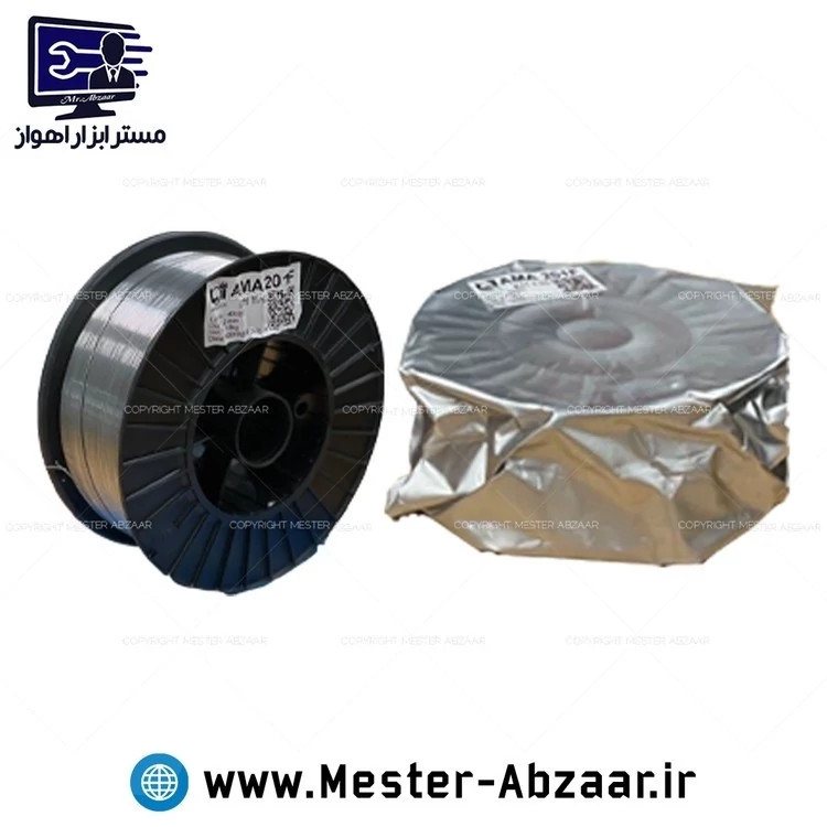 سیم جوش توپودری بدون گاز CO2 یک کیلویی 0.8 میلی متر مدل E71T-GS 0.8MM کد ۵۹۵۴