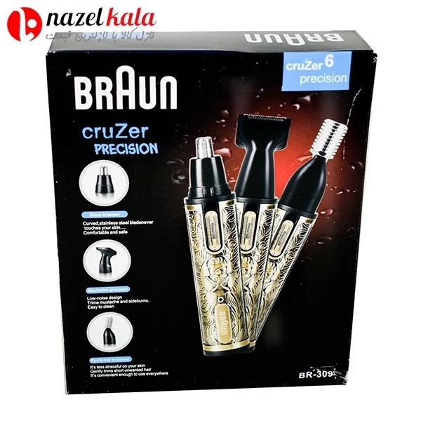 موزن گوش بینی و ابرو سه کاره براون مدل BR-309 کد ۵۹۵۰