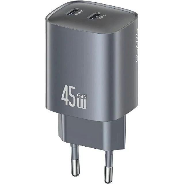 شارژر دیواری فست دو پورت تایپ سی 45 وات یوسامز CC305 T66 Usams  کد ۵۹۴۲