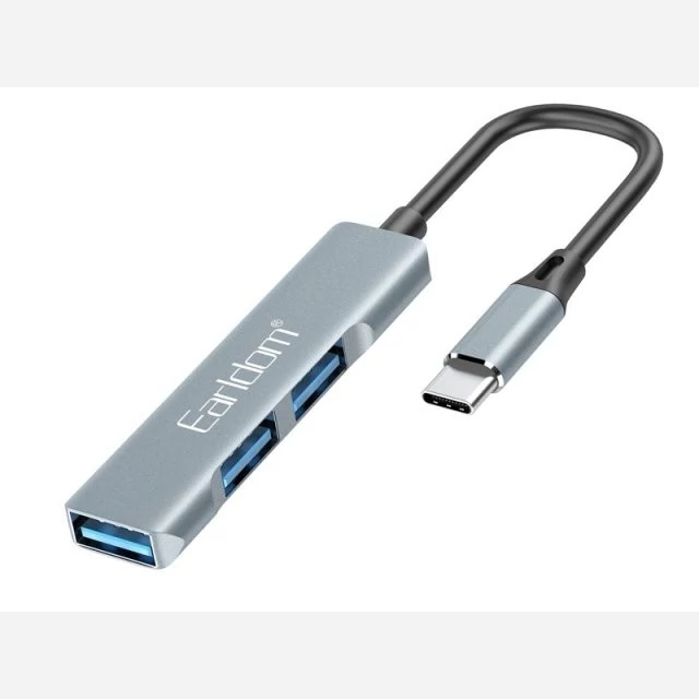 هاب تایپ سی 3 پورت ارلدام EARLDOM 3port HUB model  کد ۵۸۹۰